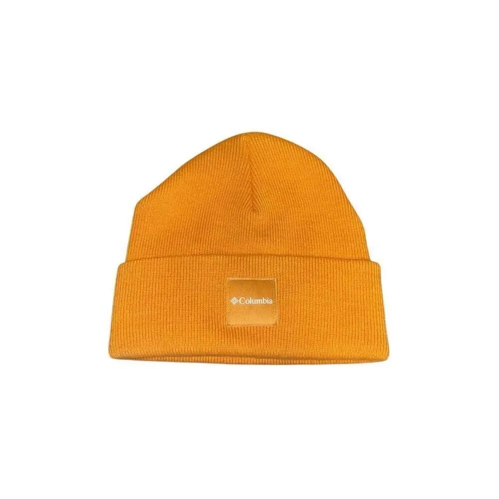 Columbia City Trek Heavyweight Beanie Sunstone/Radiation orange winter hat